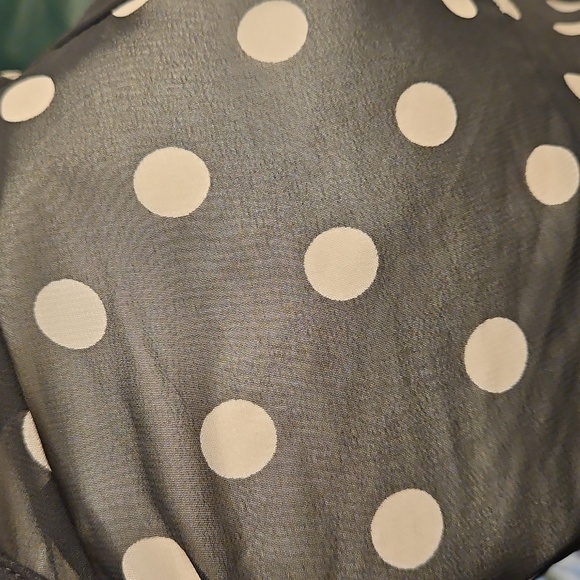 Black Polka Dot Top - Picture 3 of 3